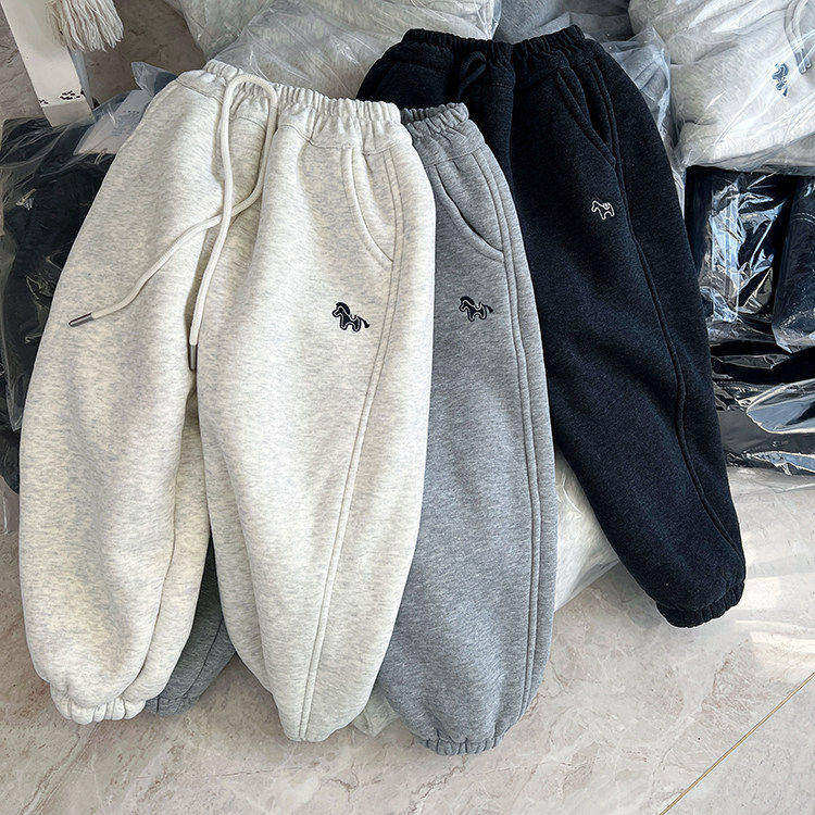 2025冬季男童女童中大童一体绒加厚羊驼绒一条过冬卫裤小马休闲裤,童装/婴儿装/亲子装,裤子,淘宝优惠券,粉丝福利购,淘宝优惠卷