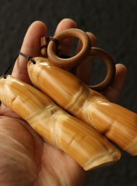 纯手工精工制作龟甲竹把件