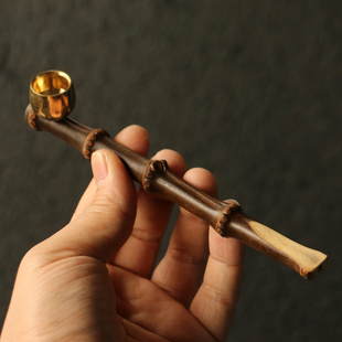 天然竹子材料纯手工精工制作异形老玉竹紫竹竹鞭一口香烟斗烟袋锅