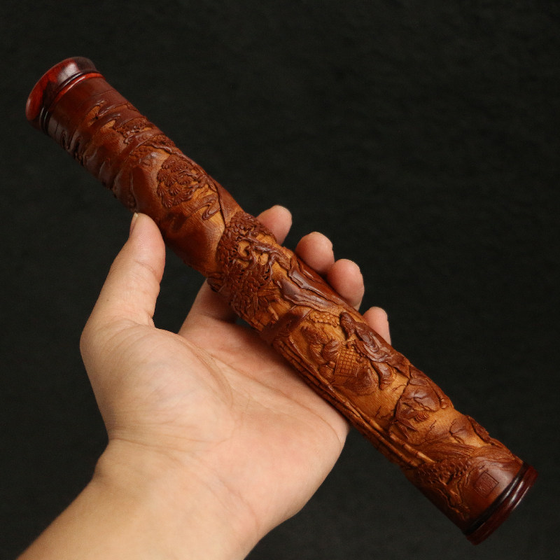 几十年老竹伍再娟纯手工浮雕《琴棋书画》海派精工香道香筒香插竹