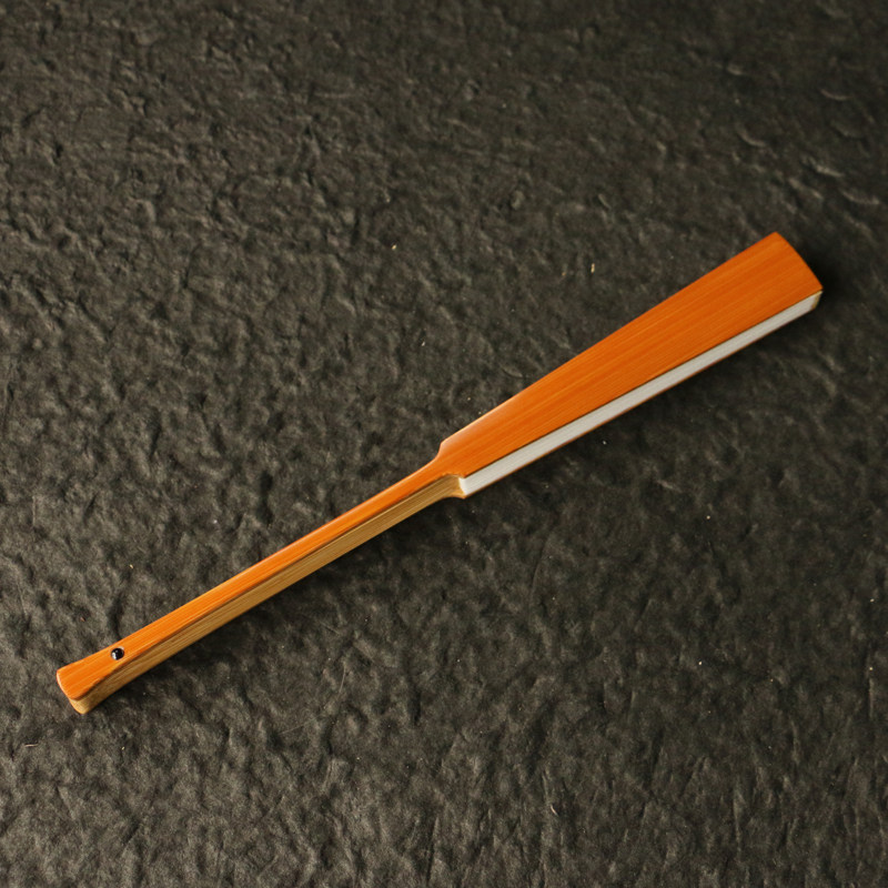 安吉名家王伟本工老玉竹纯手工精工制作铲子马牙头型文人折扇竹扇