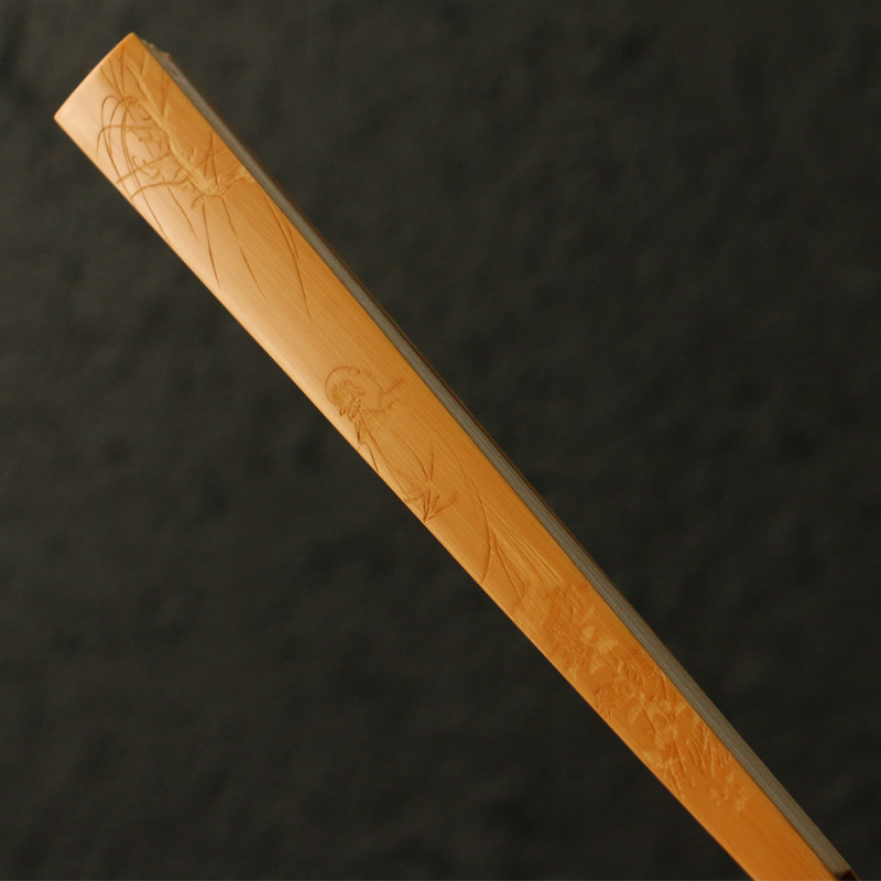 浙派安吉王伟制扇东阳名家袁江本工精工雕刻燕尾折扇把件把玩竹扇