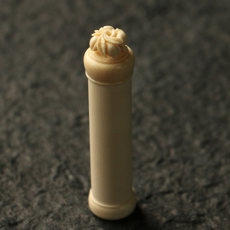 猛犸牙黄蛉筒沪上海派纯手工精工雕刻制作鸣虫器具收藏虫罐虫具
