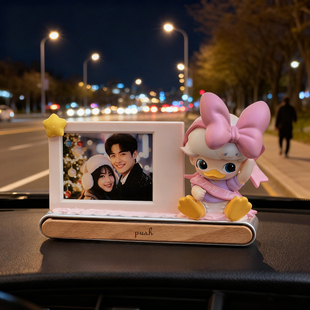 车载相框摆件情侣拍立得照片纪念相框diy圣诞礼物手工号码停车牌