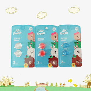 韩国车载香水LINE FRIENDS 汽车出风口香水芯替换装 通用补充液装