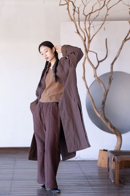 大拙老钱风裤子加厚休闲裤