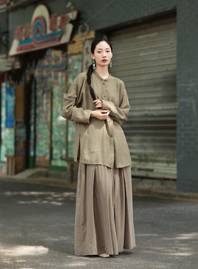 大拙垂感拖地裤轻松打造大长腿松弛感天丝松紧腰宽腿休闲裤220101