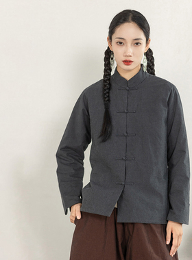 *大拙古典国风复古文艺棉袄小立领盘扣优质棉保暖棉衣棉服70210