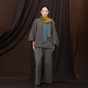 金丝绒复古文艺中式 细腻又高级 百搭秋冬保暖围巾 小物 大拙