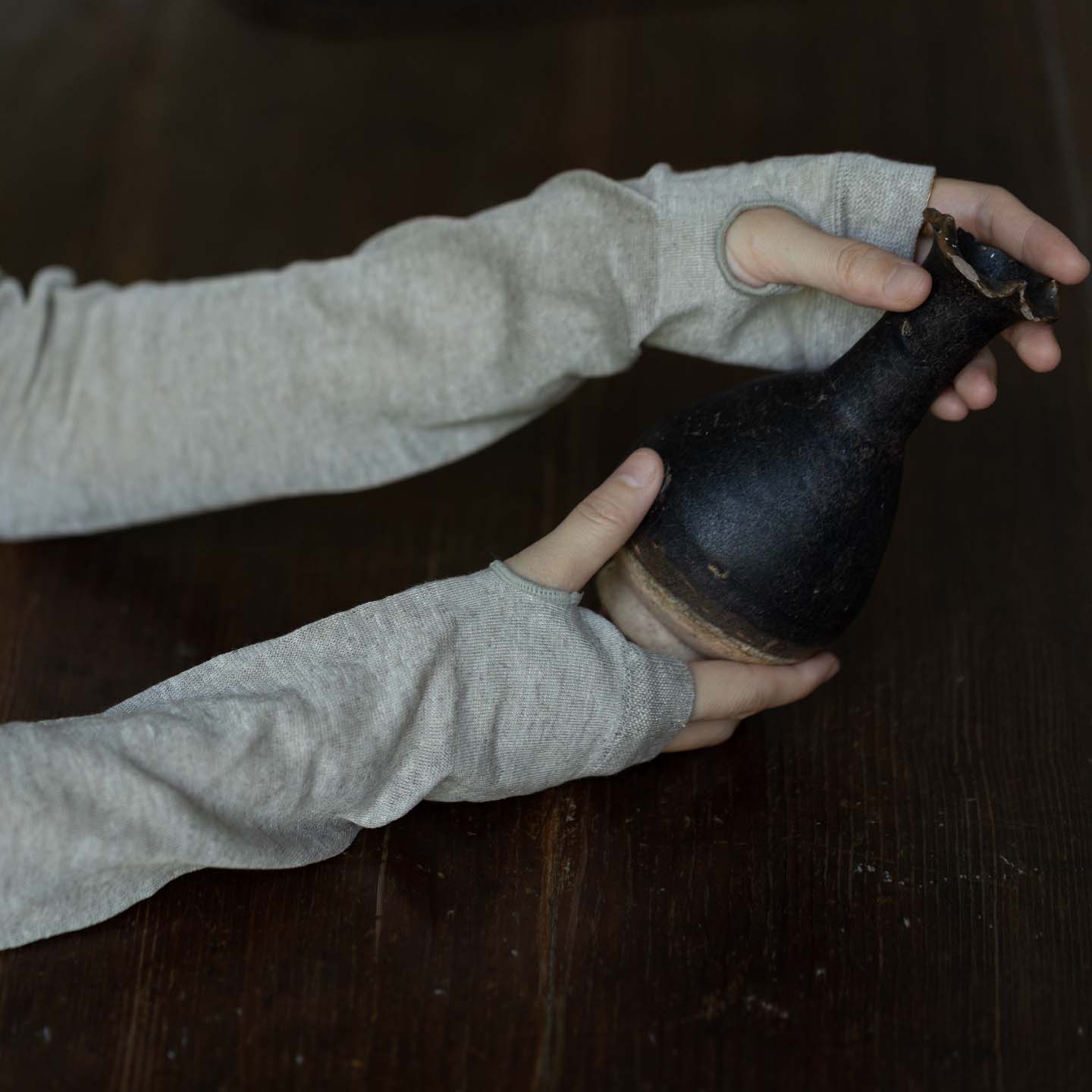 夏季会呼吸的汉麻防晒防蚊袖套男女同款凉爽透气开车遮阳护手臂