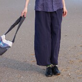 210513 休闲裤 大拙春季 流行穿搭棉麻松紧腰简约大方复古风阔腿长裤