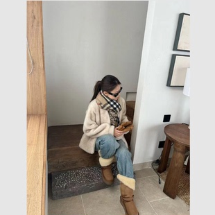 慈慈服饰高端定制梓铭过年战袍凡尔赛轻奢保暖环保毛毛皮草外套女