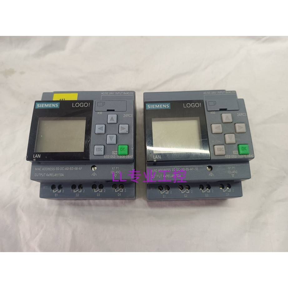 拆机原装西门子LOGO 6ED1 6ED1052-1HB08-0BA0/1FB00-0BA8/1CC08