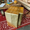Golden brick stool (40 * 30 * 30cm)
