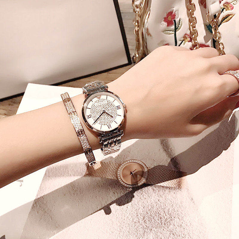 2020年新款正品满天星女士手表女简约气质网红学生防水ins风名牌