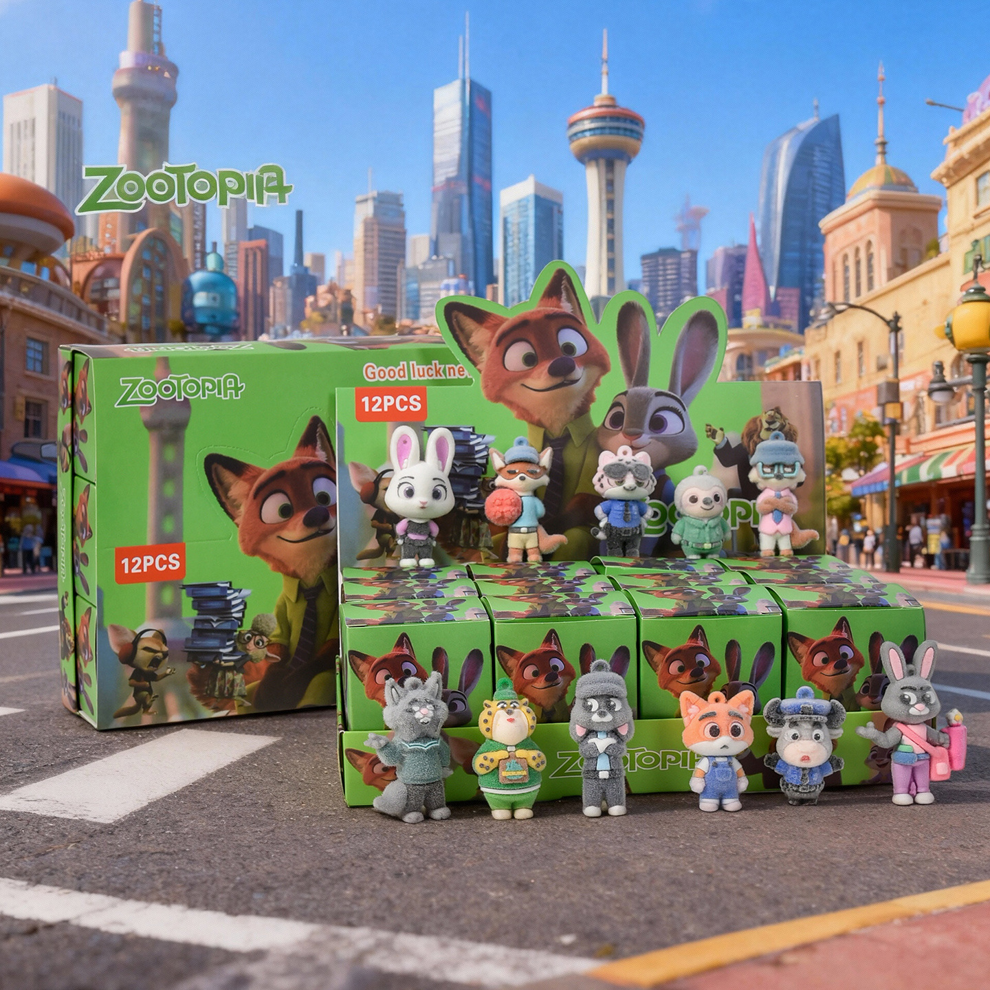 玩具爆款网红疯狂动物城盲盒疯狂动物城玩偶儿童玩具毛绒挂件盲袋