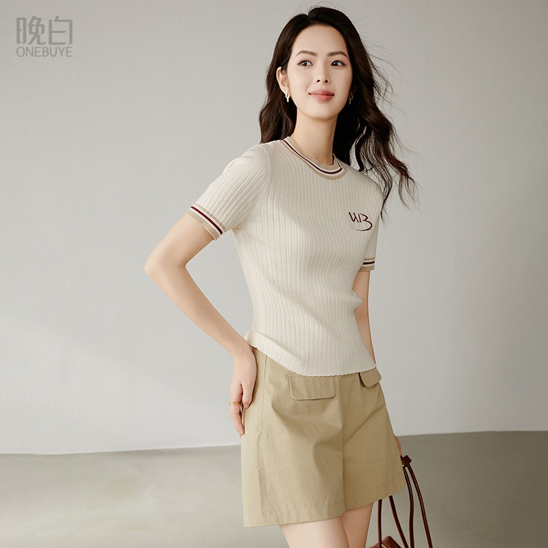 晚白莱赛尔亲肤针织衫