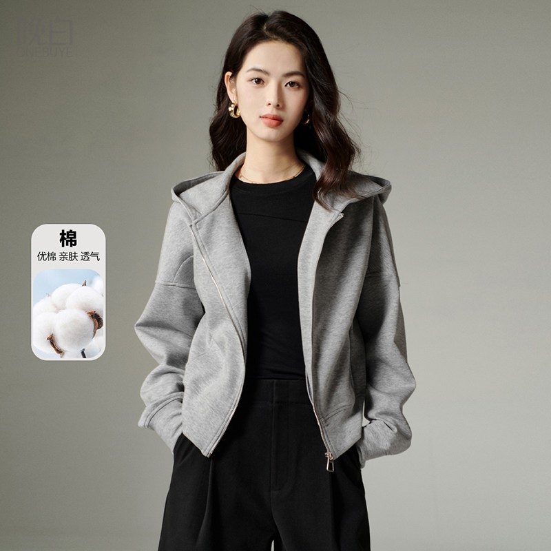 晚白2025年秋冬新款棉今年流行洋气上衣气质休闲拉链夹克外套女