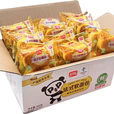 盼盼法式软面包早餐整箱蛋糕