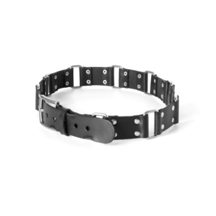 PunkFK水染头层牛皮腰带-皮带植鞣皮金属环扣朋克