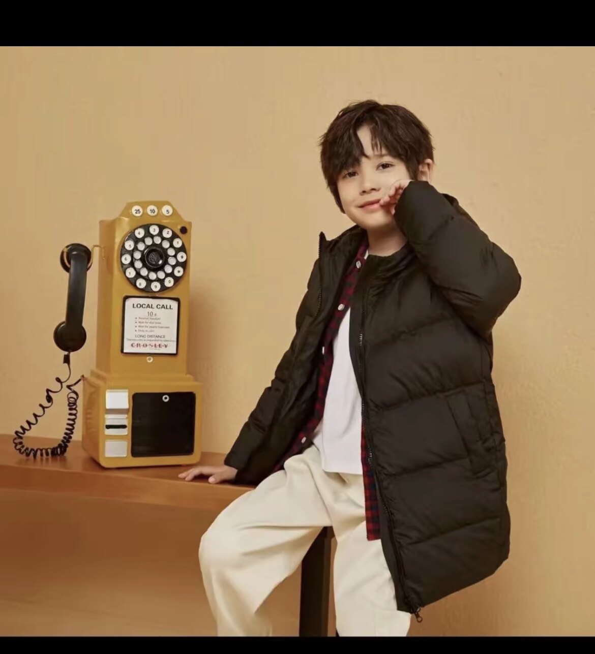 史家 男女宝童装小中童宽松高级羽绒服