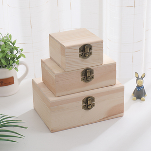 实木木盒定制翻盖抽拉无盖定做LOGO订做内衬首饰盒茶叶酒类包装盒