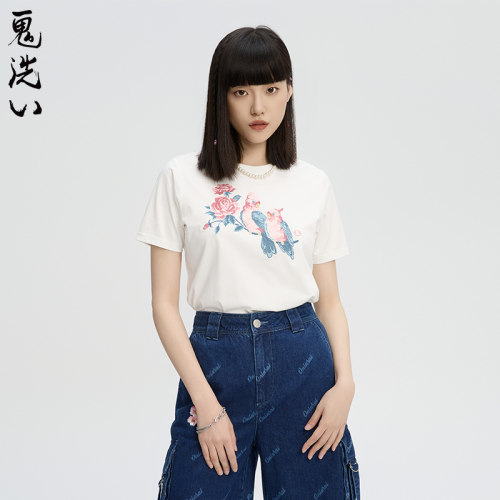 绣花短袖ONIARAI/鬼洗