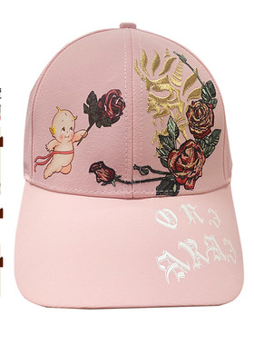 线下oniarai鬼洗X丘比联名玫瑰绣印花男士棒球帽情侣款21BA404