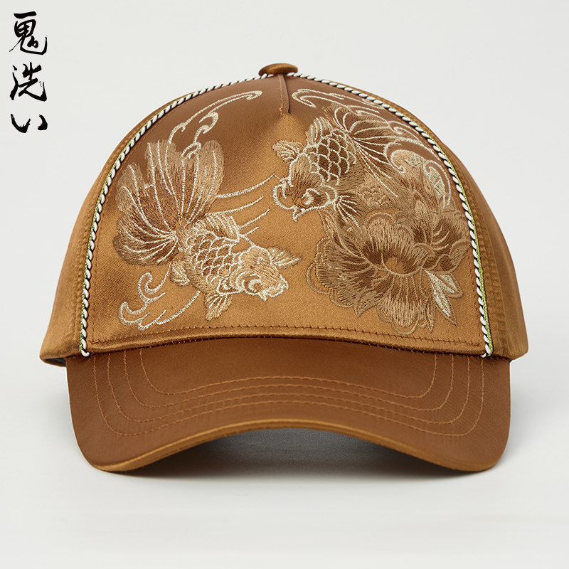 日常出行休闲帽子鬼洗精工刺绣