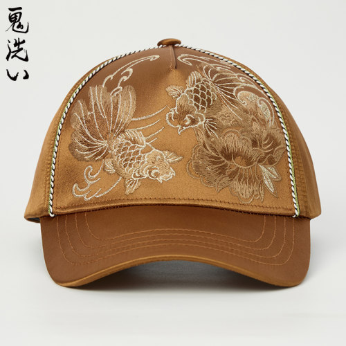 日常出行休闲帽子鬼洗精工刺绣
