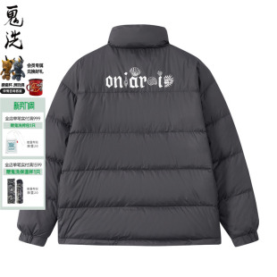 立领羽绒服男 ONIARAI 鬼洗贝壳字母经典 新品 B24U301 鬼洗25冬季
