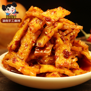 爱成瑶妹跳跳豆干湖南特产冷水江新化麻辣豆腐干休闲零食开袋即食