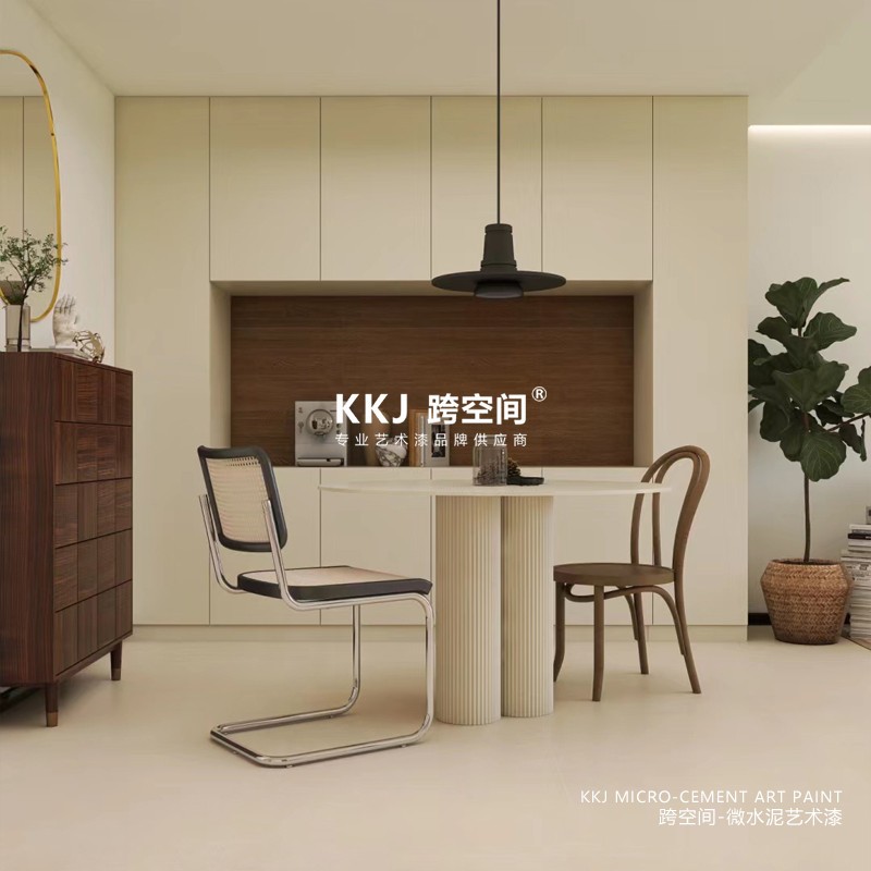 第三代液态微水泥可刷可喷墙地一体艺术涂料工装环保水性漆店铺家