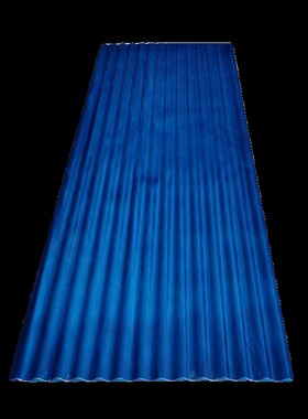 湖蓝色波浪加厚采光瓦遮雨棚遮阳玻璃钢阳台亮瓦树脂瓦户外阳光板