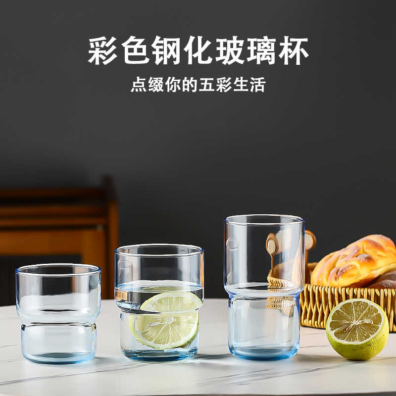 拿铁无铅商用美式咖啡杯钢化玻璃