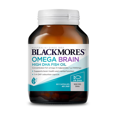 澳佳宝BLACKMORES深海DHA4倍鱼油青少年备考omega3学生官方正品
