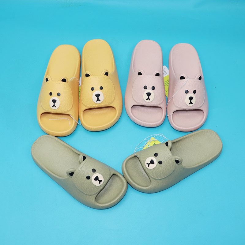 丰润家男女童大童36-41码夏季小狗踩屎感居家地板洗浴凉拖鞋一字