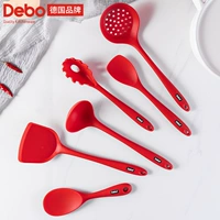 Силиконовая лопатка Debo, устойчивая к высоким температурам кухонная лопатка, бытовая антипригарная специальная лопатка, набор кухонной утвари, суповая ложка