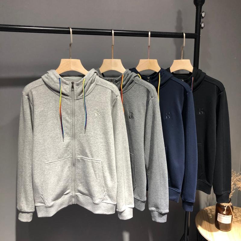 设计高克重毛圈面料春季开衫卫衣