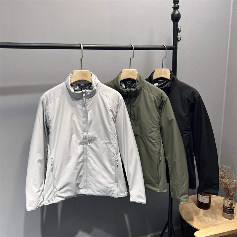 茑家！热反射内里！秋冬男士户外轻量羽绒棉纤维运动休闲棉衣外套