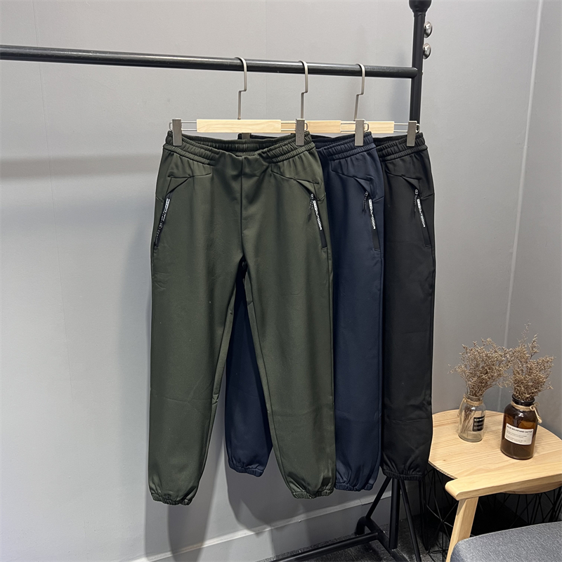 男士加绒休闲裤双层复合科技面料