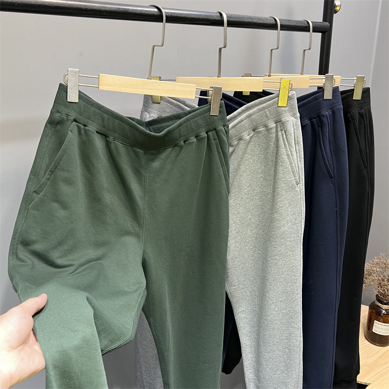 日单口碑线！男女通勤！秋季男士纯色宽松运动束脚休闲裤毛圈卫裤