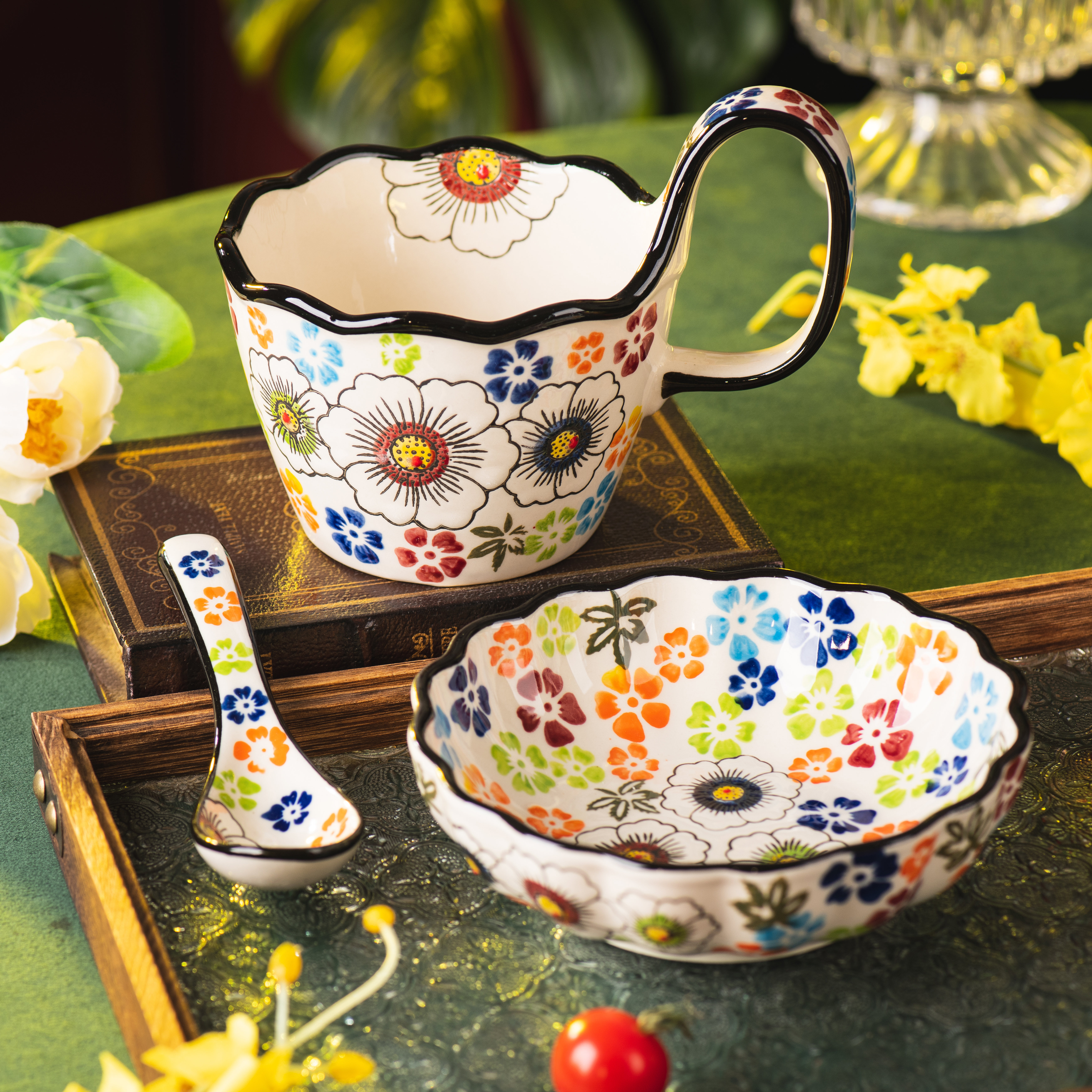 咖啡杯家用陶瓷拿铁杯马克杯水杯