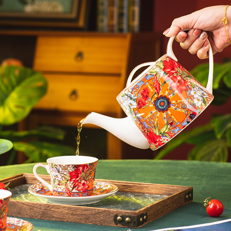 咖啡杯碟家用陶瓷茶壶下午茶茶具