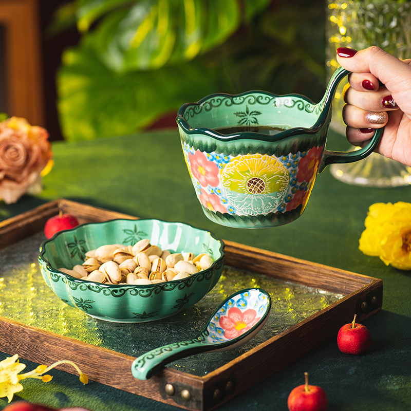 陶瓷马克杯家用早餐杯咖啡杯水杯