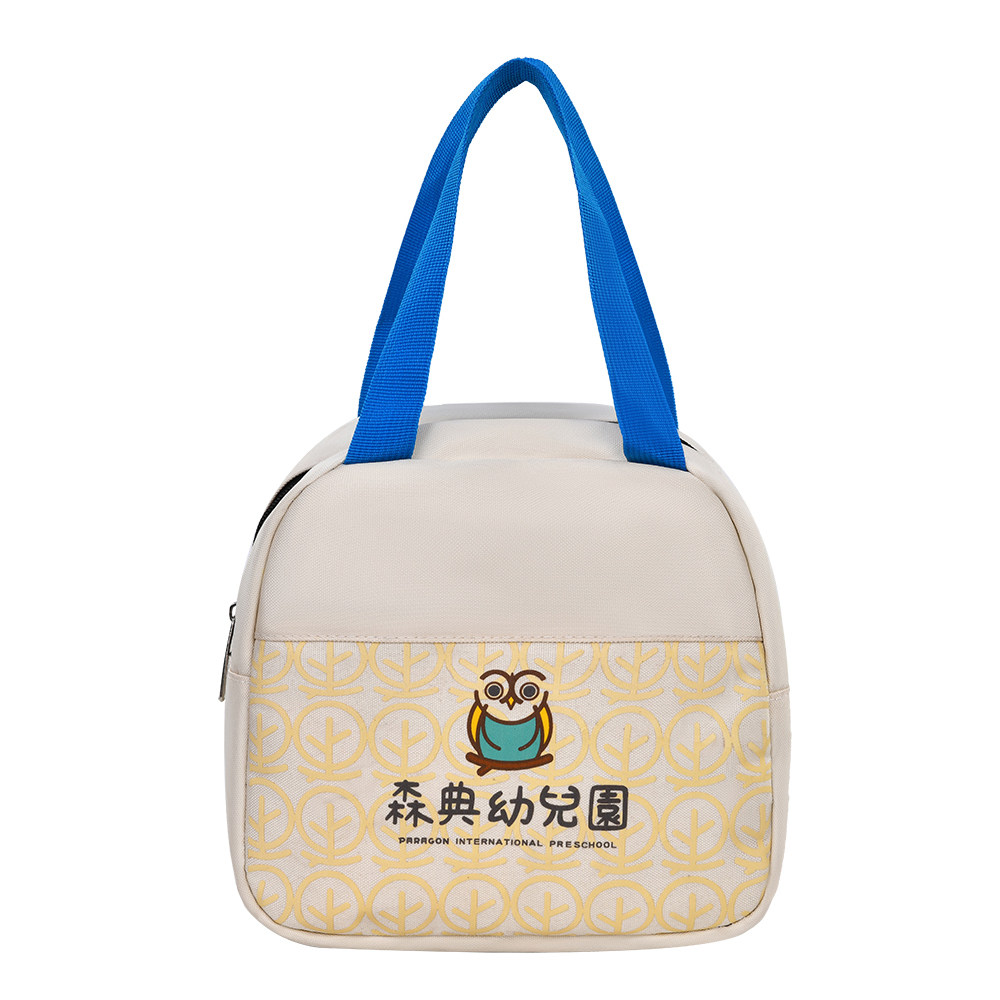 定制做印LOGO幼儿园饭盒袋便当餐盒手提袋手拎包儿童午餐无保温层
