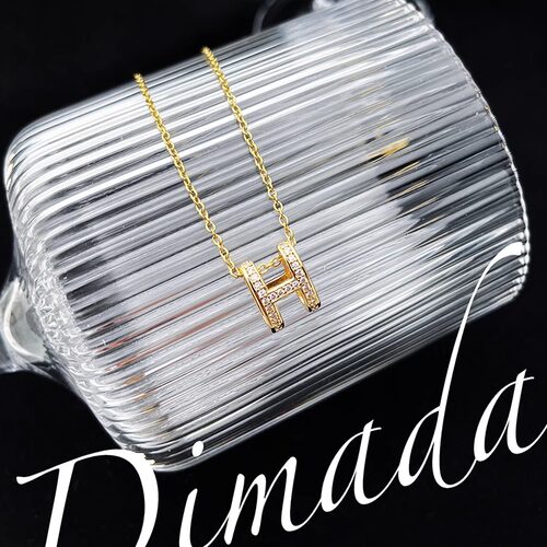 dimada金色高端小众设计感项链