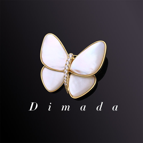 D.M.D/迪曼达天然母贝胸针女简约