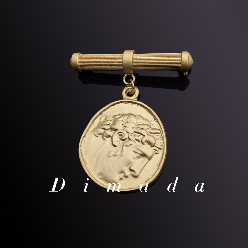 D.M.D/迪曼达复古宫廷合金欧美仿古胸针高档女胸花别针新款潮现货