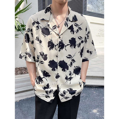 扎染百搭夏威夷凉感衬衫